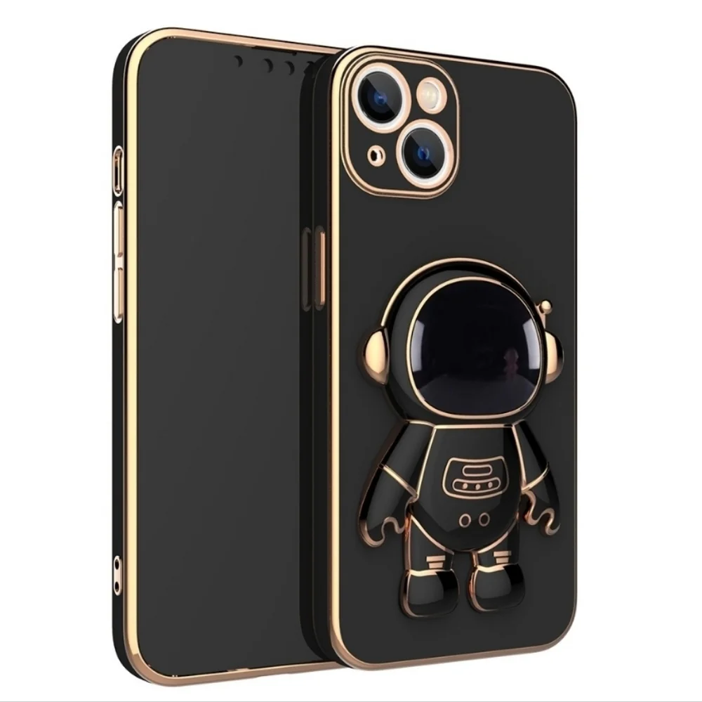 iPhone 13 3D Astronaut Phone Stand Pink Phone Case NWT
